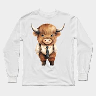 American Bison Wearing a Tie Long Sleeve T-Shirt